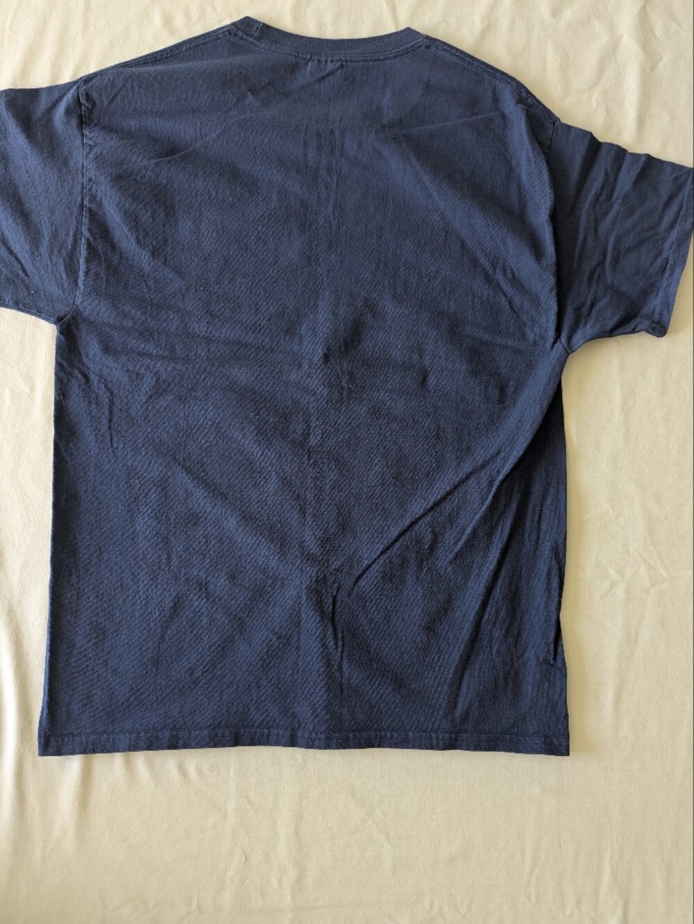 Swallow Bird Block Printed Navy T-shirt - Picture 6 of 6